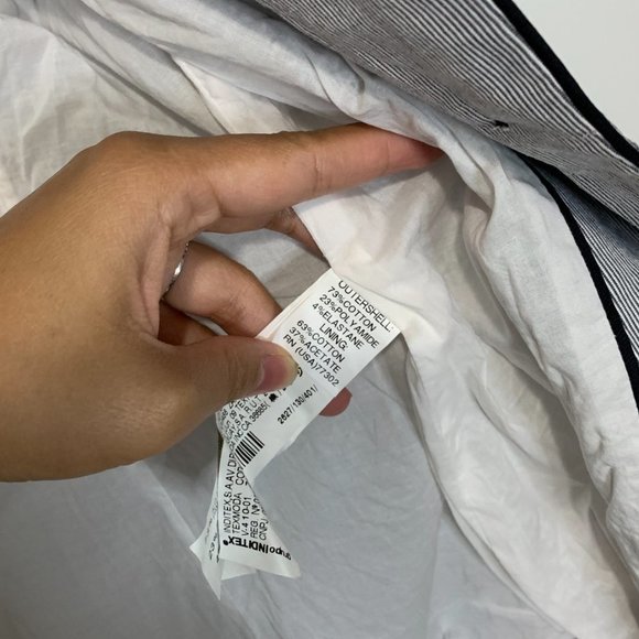 ZARA FULLY LINED JACKET | NARROW STRIPE PATTERNED BLAZER | RAILROAD STIPE | LINE - Picture 3 of 7